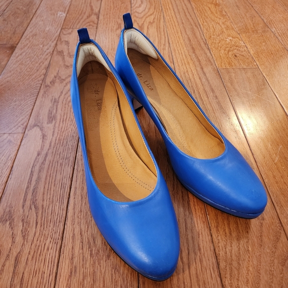 Dr. Liza ocean blue sneaker pumps sz 10M - Picture 4 of 11
